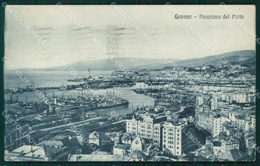 Genova Città Porto cartolina WX3602 – fronte