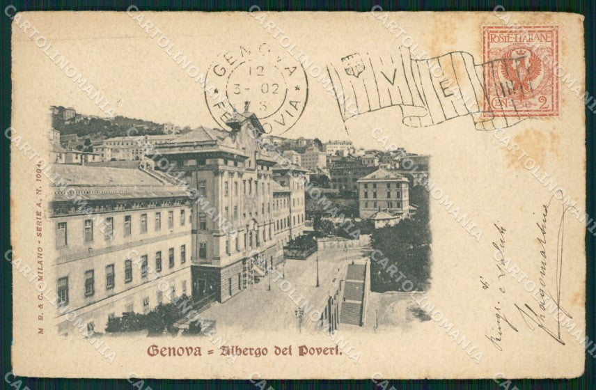 Genova Città Albergo dei Poveri cartolina WX3611 – fronte