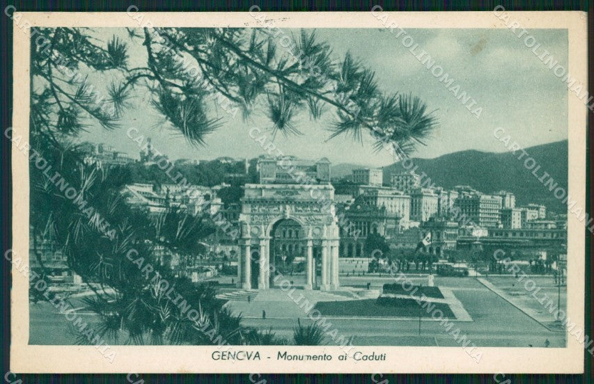 Genova Città Monumento ai Caduti cartolina WX3621 – fronte
