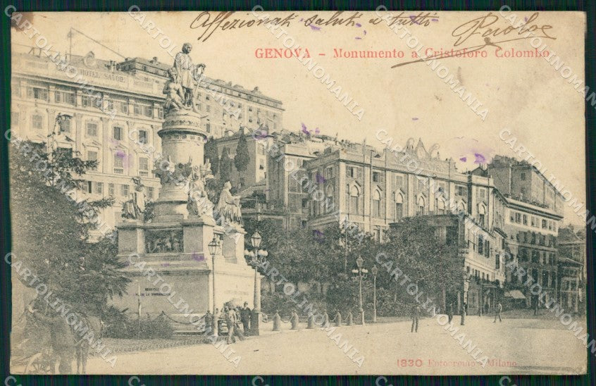 Genova Città cartolina WX3626 – fronte