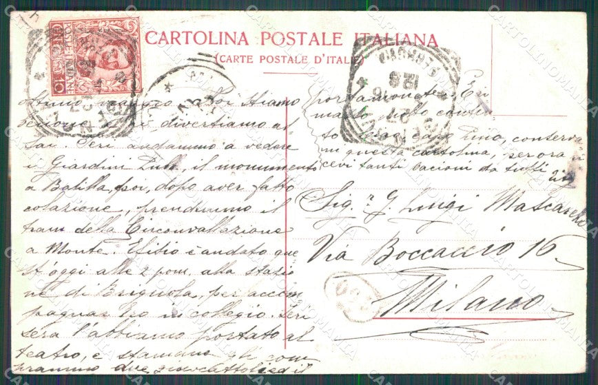 Genova Città Acquasola cartolina WX3634 – retro
