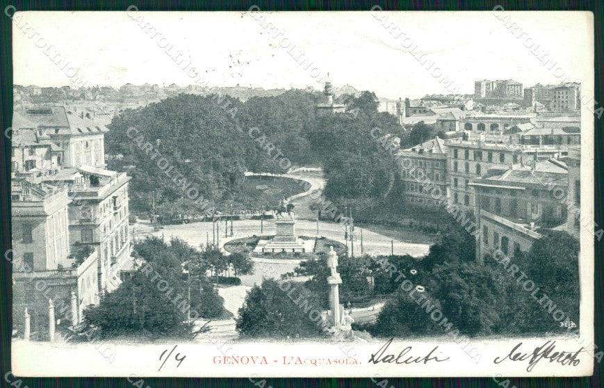 Genova Città Acquasola cartolina WX3636 – fronte