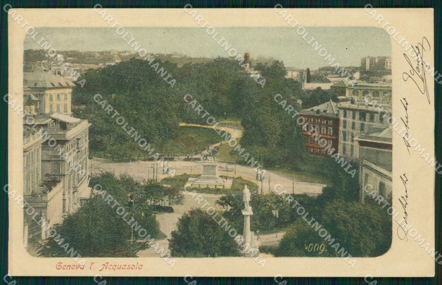 Genova Città Acquasola cartolina WX3644 – fronte