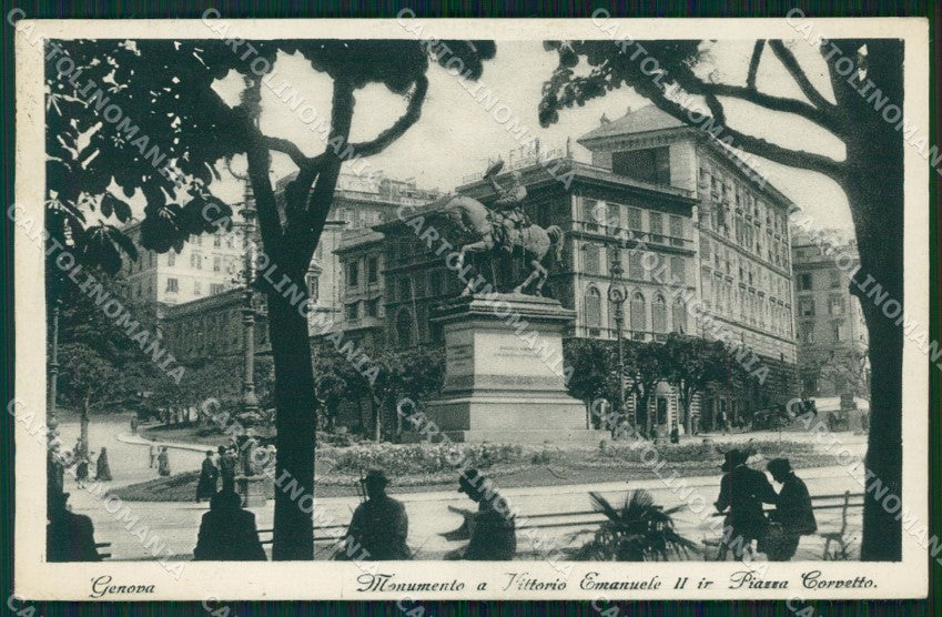 Genova Città Piazza Corvetto cartolina WX3646 – fronte