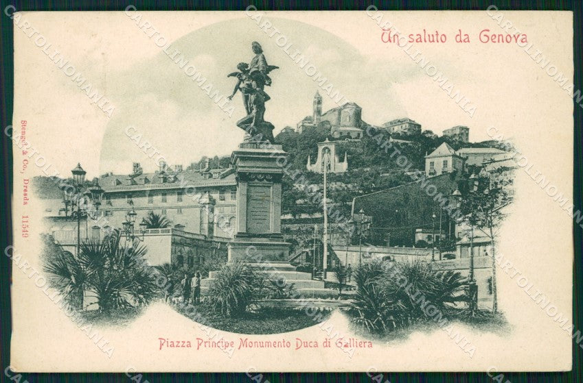 Genova Città Piazza Principe cartolina WX3661 – fronte