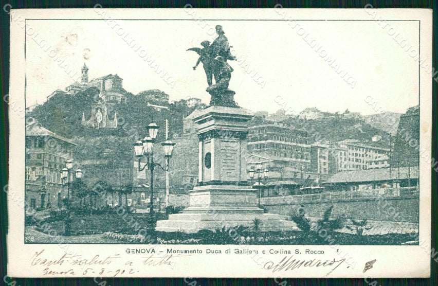 Genova Città Collina San Rocco cartolina WX3662 – fronte