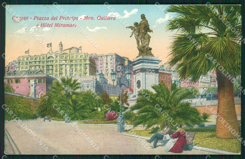 Genova Città Hotel Miramare cartolina WX3664 – fronte