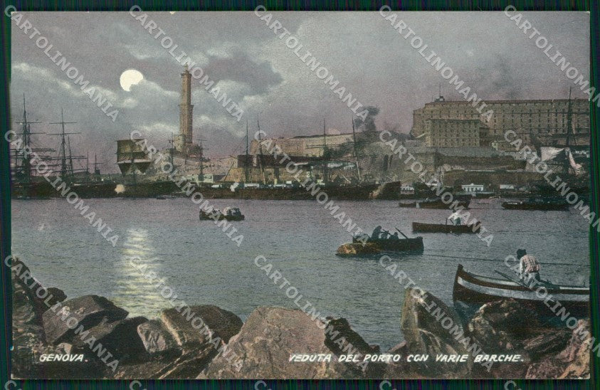 Genova Città Porto cartolina WX3672 – fronte