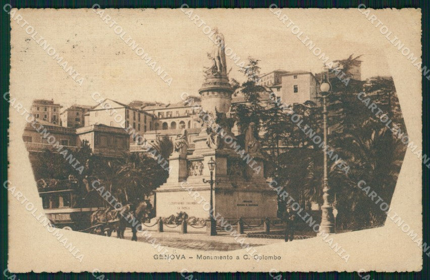 Genova Città Corriera a Cavalli cartolina WX3673 – fronte