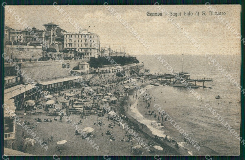 Genova Città Lido di San Nazzaro cartolina WX3676 – fronte