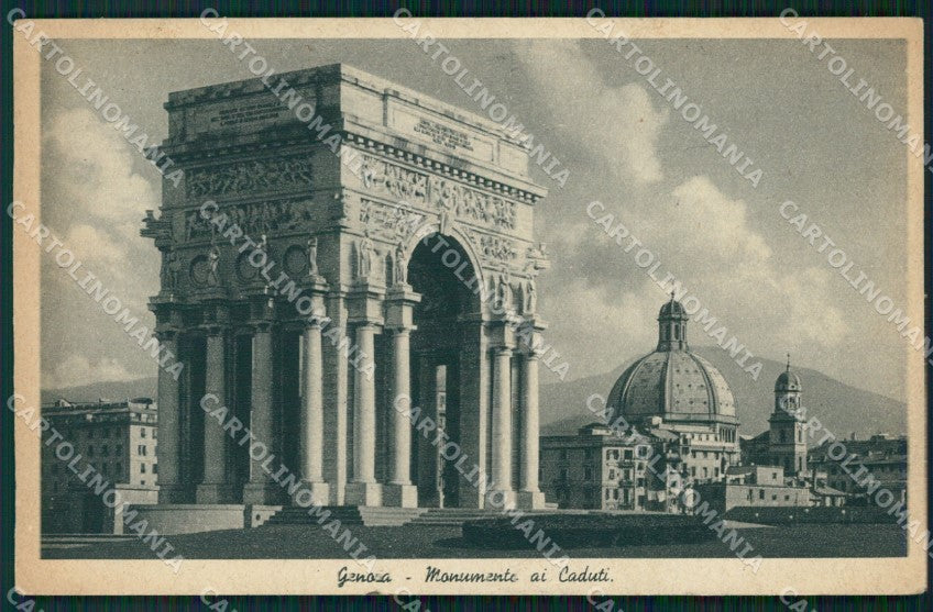 Genova Città Monumento Caduti cartolina WX3684 – fronte