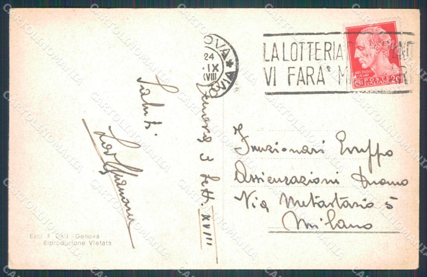 Genova Città Monumento Caduti cartolina WX3684 – retro