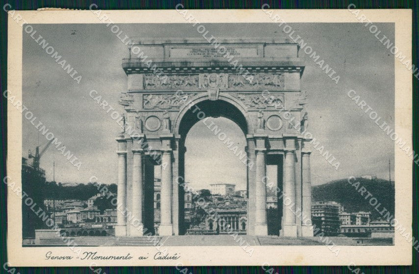 Genova Città Monumento Caduti cartolina WX3686 – fronte