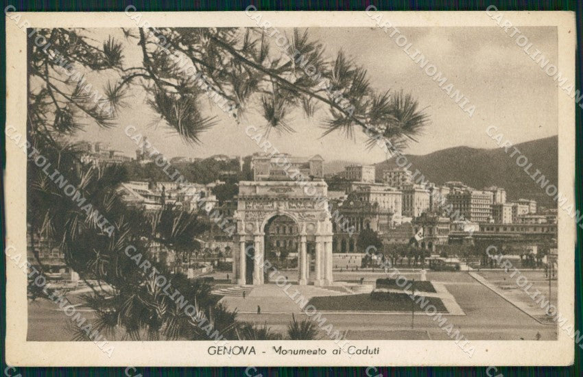 Genova Città Monumento Caduti cartolina WX3687 – fronte