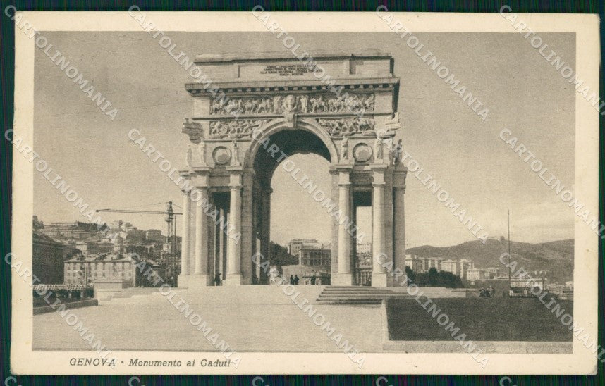 Genova Città Monumento Caduti cartolina WX3688 – fronte
