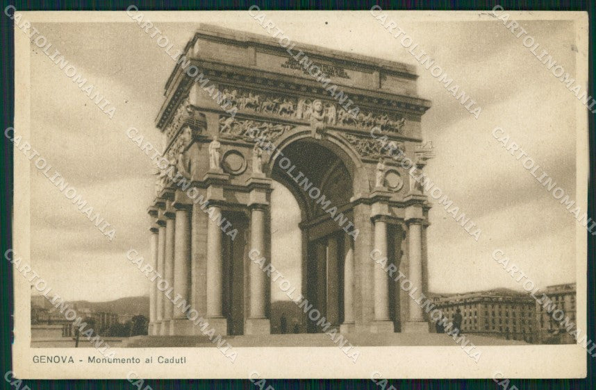 Genova Città Monumento Caduti cartolina WX3689 – fronte
