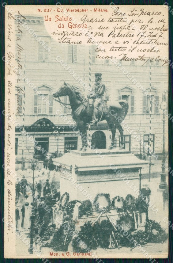 Genova Città Garibaldi cartolina WX3695 – fronte