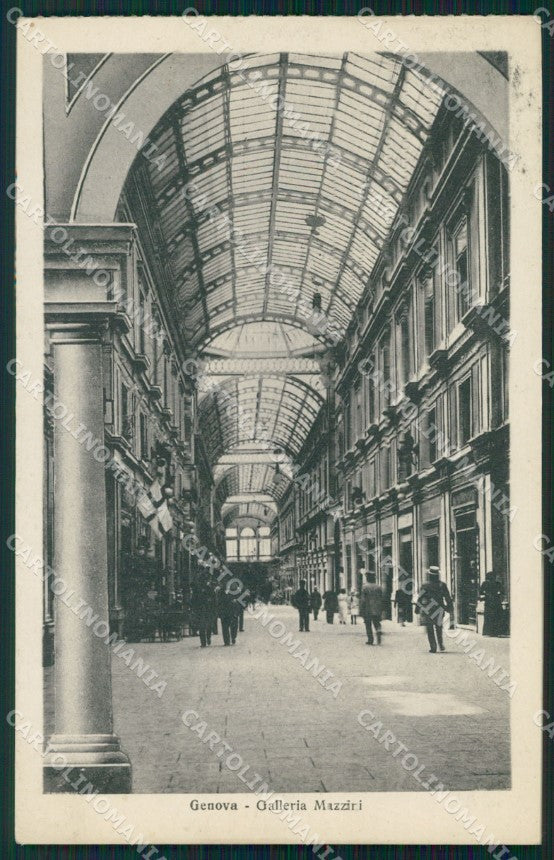 Genova Città Galleria Mazzini cartolina WX3698 – fronte