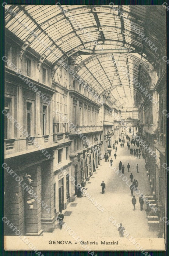 Genova Città Galleria Mazzini cartolina WX3699 – fronte