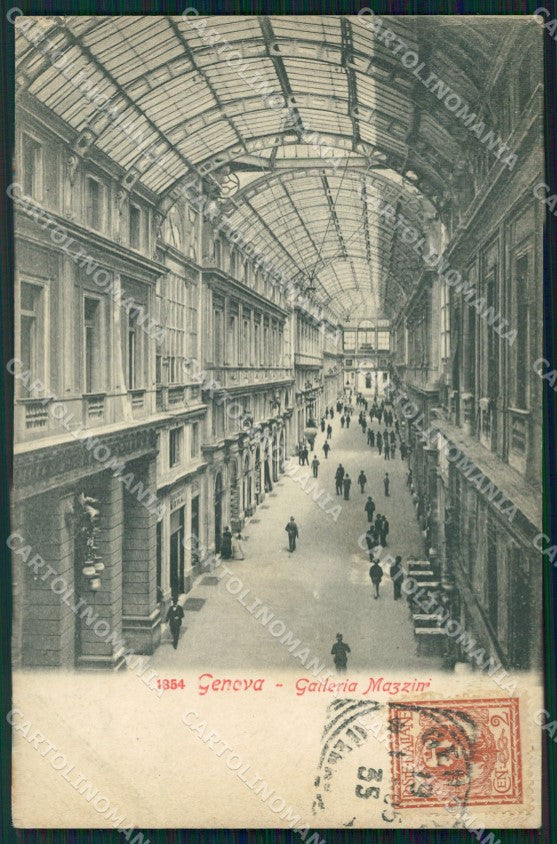 Genova Città Galleria Mazzini cartolina WX3701 – fronte