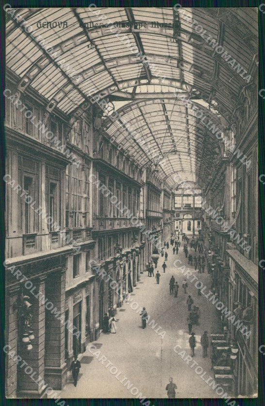 Genova Città Galleria Mazzini cartolina WX3702 – fronte