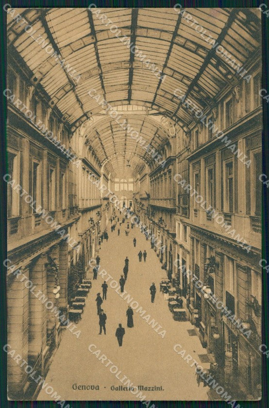 Genova Città Galleria Mazzini cartolina WX3703 – fronte