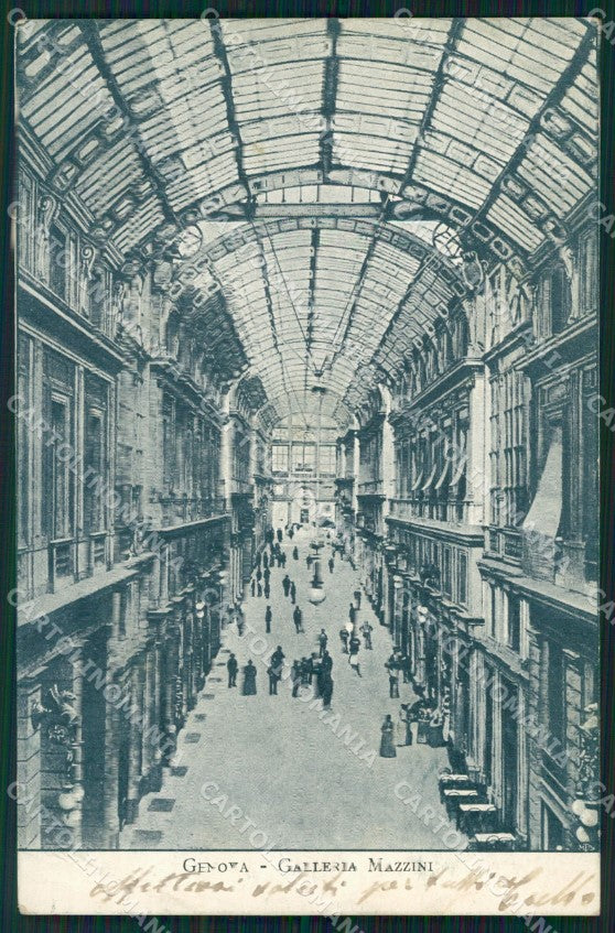 Genova Città Galleria Mazzini PIEGHINA cartolina WX3705 – fronte