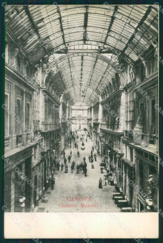 Genova Città Galleria Mazzini cartolina WX3707 – fronte