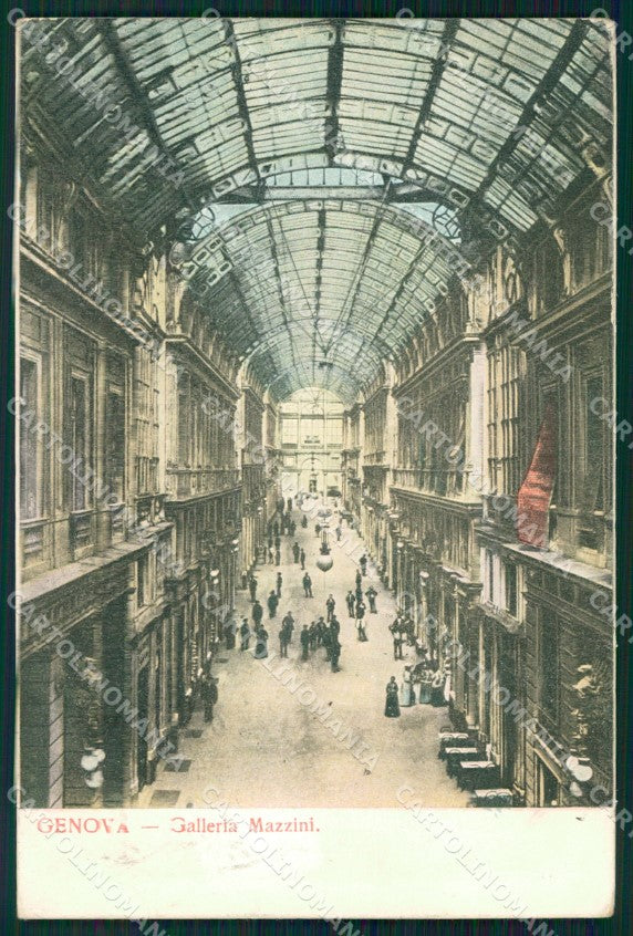 Genova Città Galleria Mazzini cartolina WX3708 – fronte