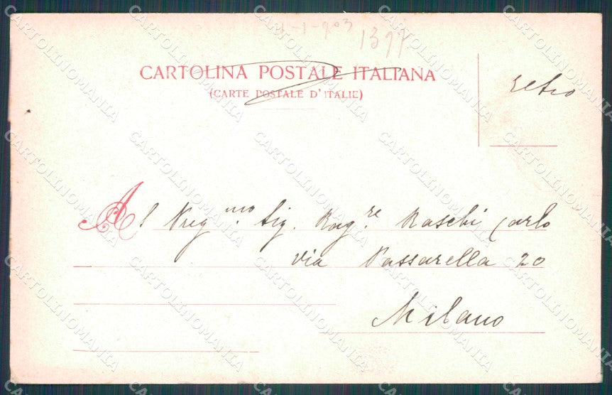 Genova Città Villa Rosazza cartolina WX3719 – retro