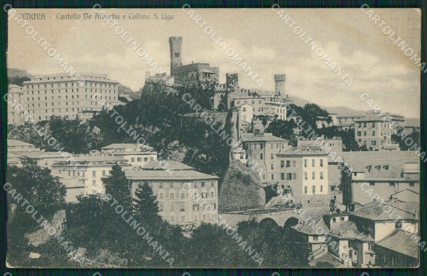 Genova Città Castello de Albertis Collina San Ugo cartolina WX3726 – fronte