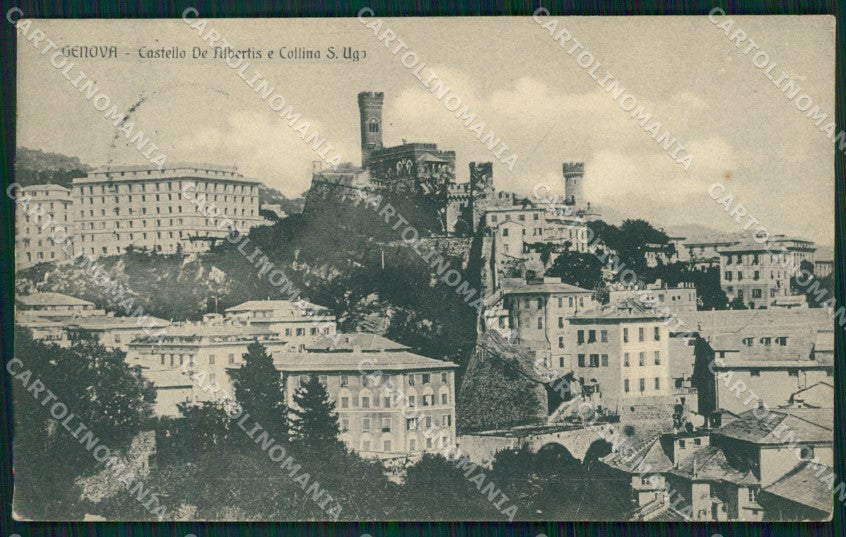 Genova Città Castello de Albertis Collina San Ugo cartolina WX3727 – fronte