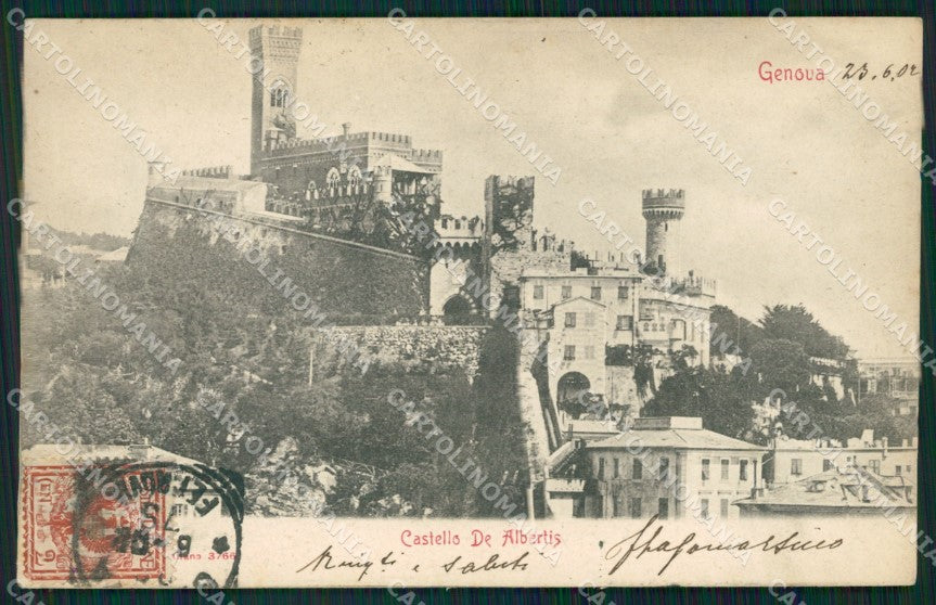 Genova Città Castello de Albertis cartolina WX3728 – fronte