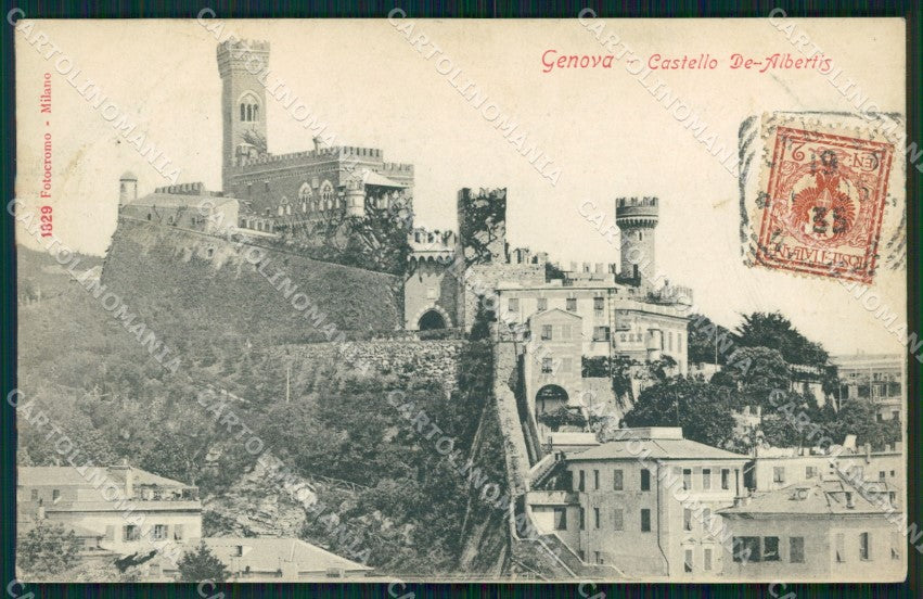 Genova Città Castello de Albertis cartolina WX3730 – fronte
