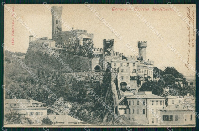 Genova Città Castello de Albertis cartolina WX3731 – fronte