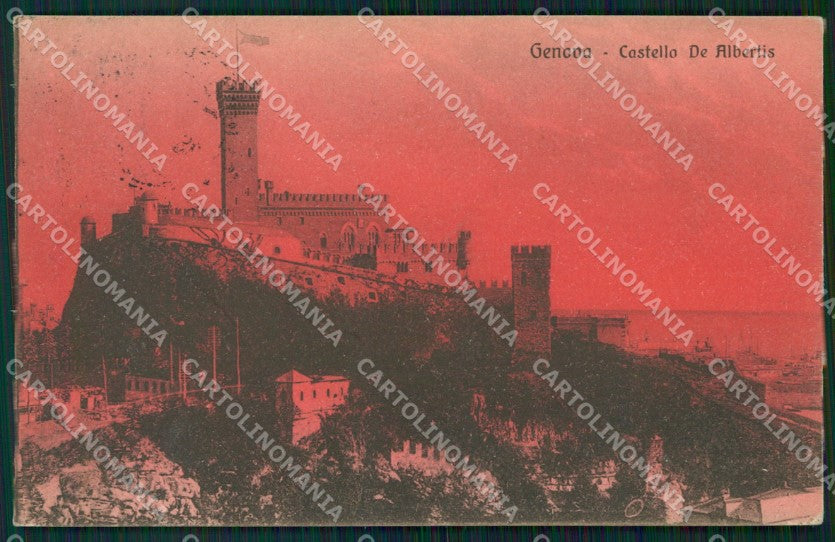Genova Città Castello de Albertis cartolina WX3734 – fronte