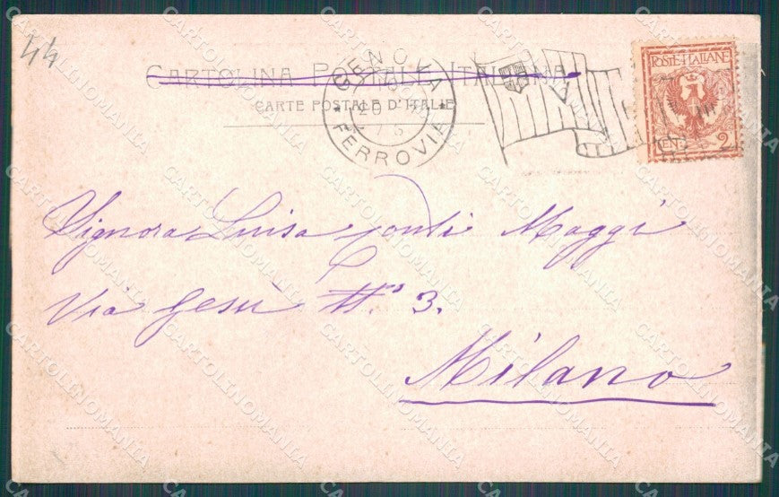 Genova Città Stazione Principe cartolina WX3738 – retro