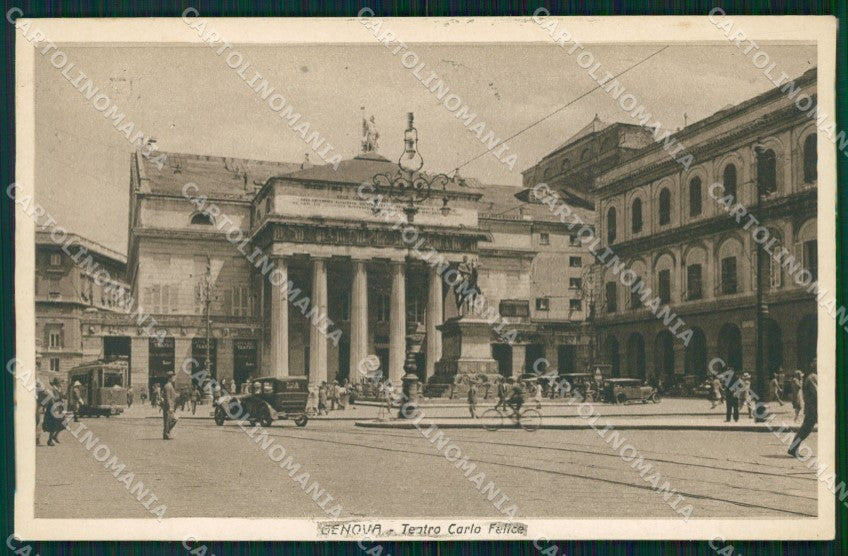 Genova Città Teatro Auto cartolina WX3743 – fronte