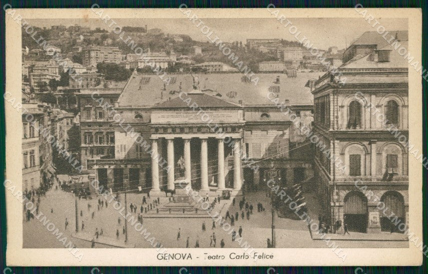 Genova Città Teatro cartolina WX3744 – fronte
