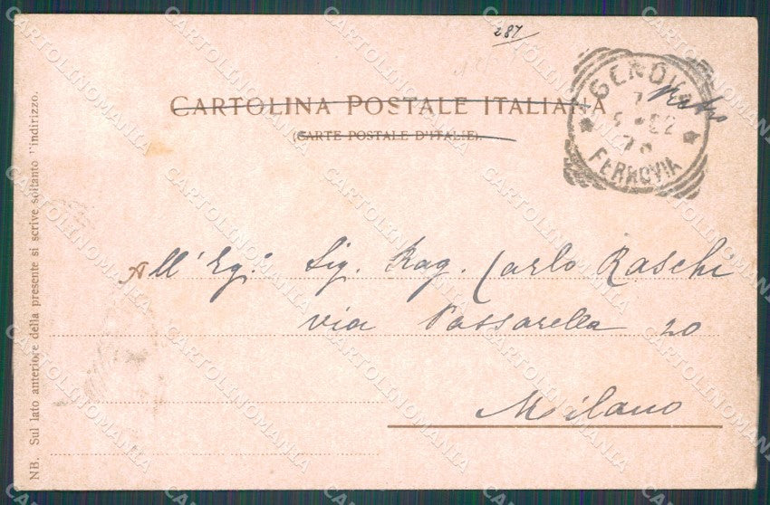 Genova Città Piazza De Ferrari Garibaldi cartolina WX3766 – retro