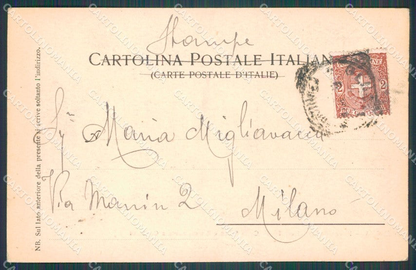 Genova Città Piazza De Ferrari Garibaldi Teatro cartolina WX3767 – retro