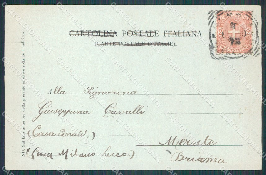 Genova Città Piazza De Ferrari Garibaldi Teatro cartolina WX3769 – retro
