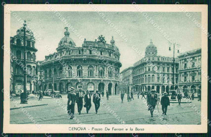 Genova Città Piazza De Ferrari Borsa cartolina WX3771 – fronte