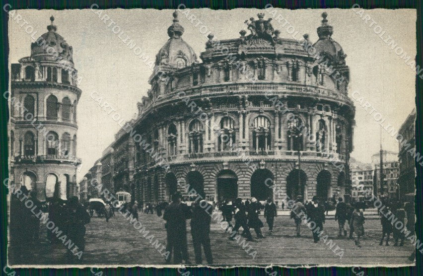 Genova Città Piazza De Ferrari Borsa cartolina WX3775 – fronte