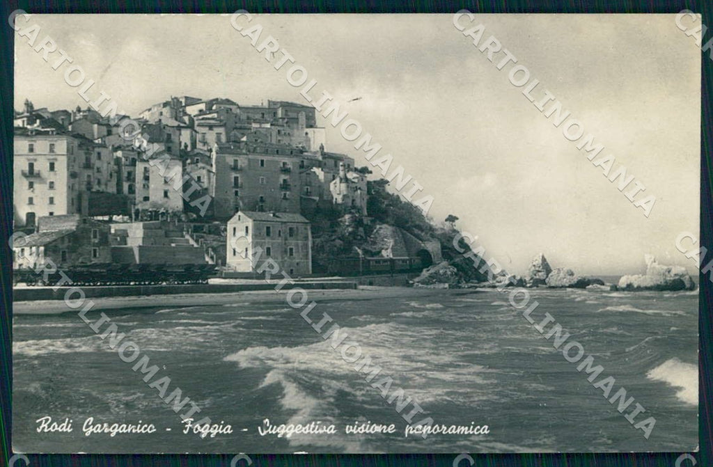 Foggia Rodi Garganico Suggestiva Visione Panoramica foto cartolina WX7164 – fronte