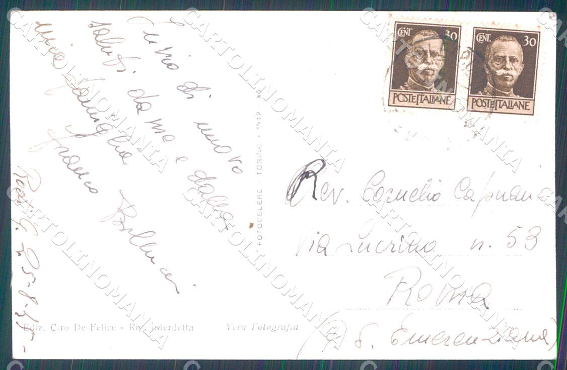 Foggia Rodi Garganico Suggestiva Visione Panoramica foto cartolina WX7164 – retro