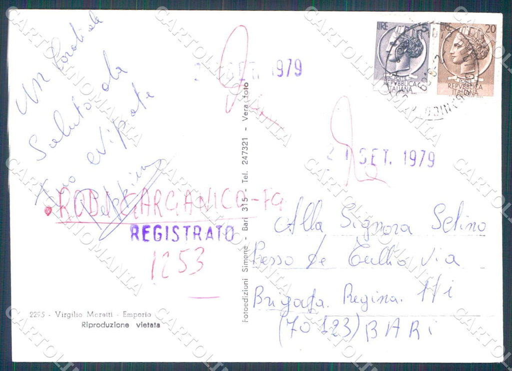 Foggia Rodi Garganico Panorama foto FG cartolina WX7165 – retro