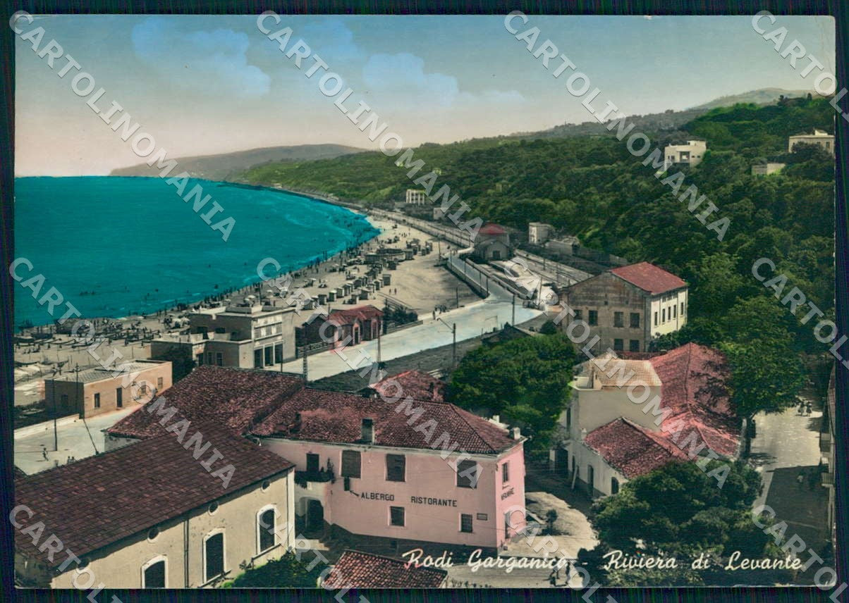 Foggia Rodi Garganico Riviera Levante Albergo Miramare foto FG cartolina WX7168 – fronte