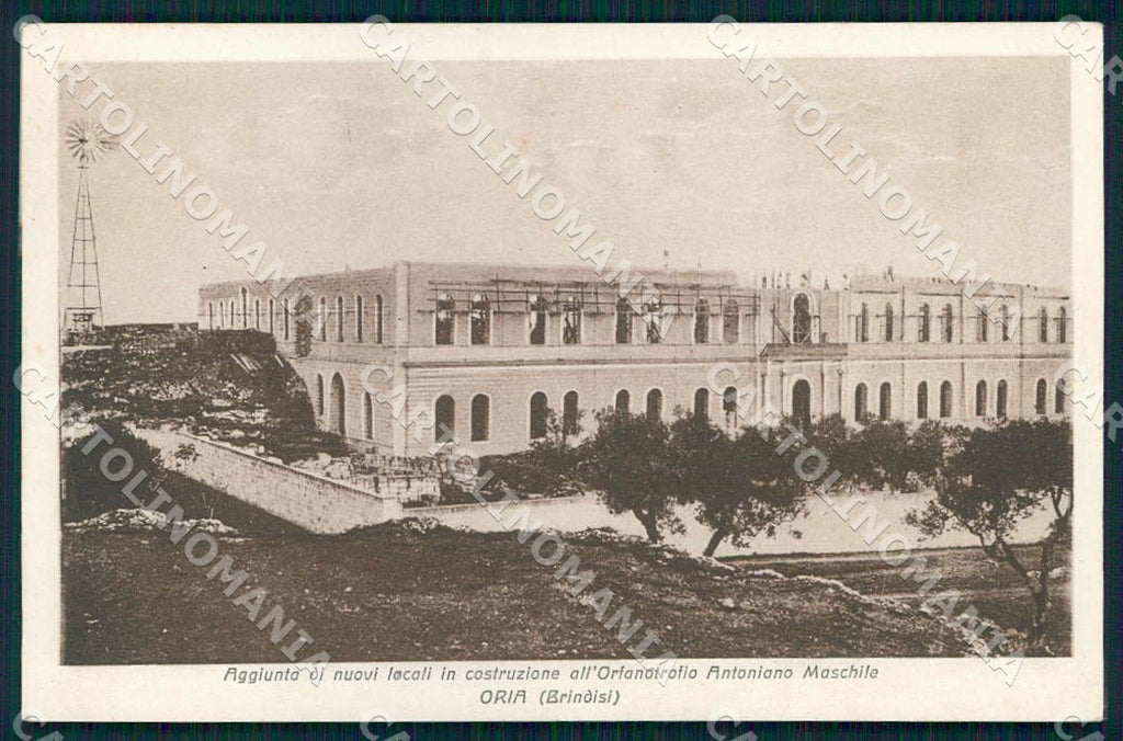 Brindisi Oria Orfanotrofio Antoniano Maschile Aggiunta Locali cartolina WX7172 – fronte