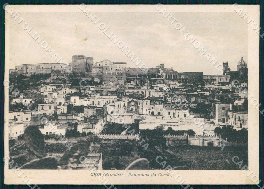 Brindisi Oria Panorama da Ovest FG cartolina WX7173 – fronte